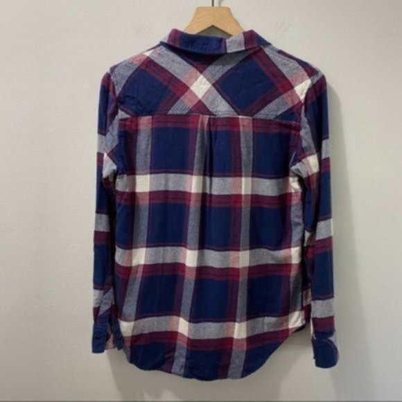 Rails Navy Purple Hunter Catalina Wine Plaid Button Down Shirt Size Small - Picture 3 of 9